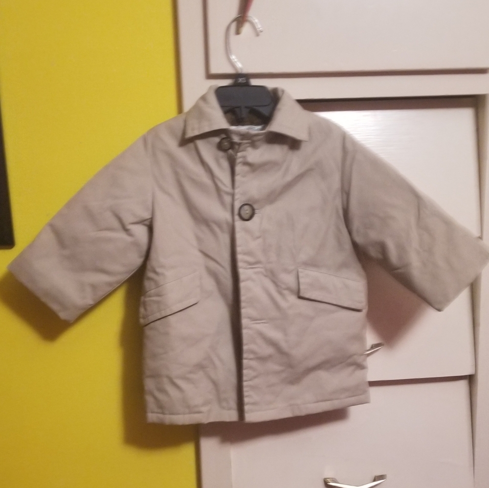 Vintage Pacific Trail Sportswear Toddler Khaki Button Down Coat Jacket